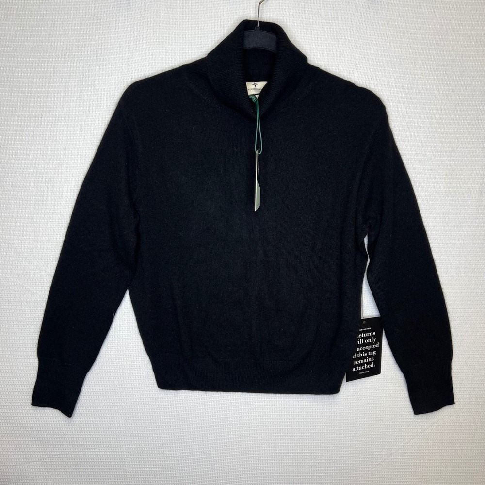 Tuckernuck Black Cashmere Turtleneck Sweater S163265‎ Womens Size S NEW